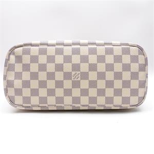 Pre-owned Louis Vuitton Neverfull Damier Azur Coated Canvas Shoulder Bag