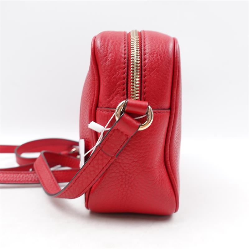 [Deal] Pre-owned Gucci Soho Disco Red Calfskin Cross Body Bag