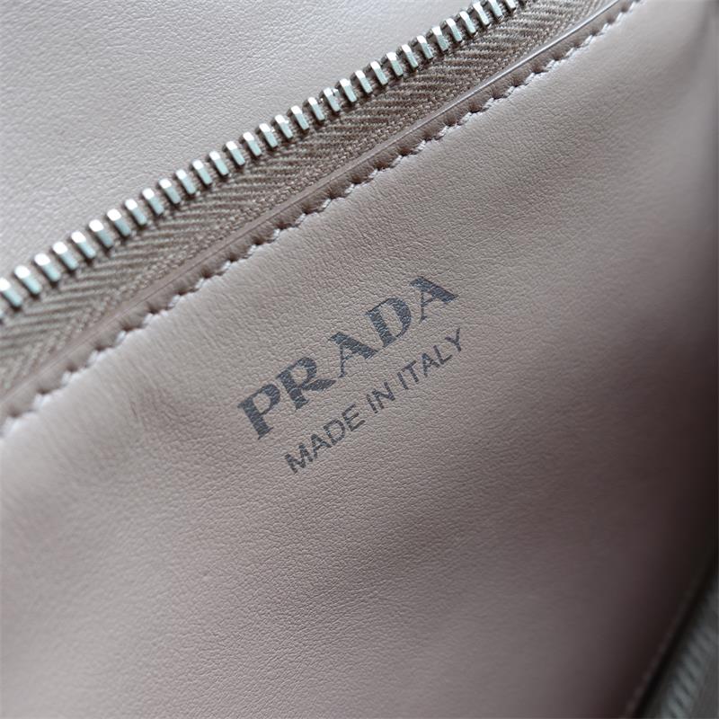 Pre-owned Prada Pink Diagramme Calfskin Shoulder Bag