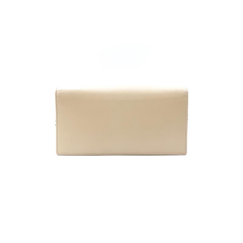 Pre-owned Gucci 1955 Milk Tea Calfskin Wristlet