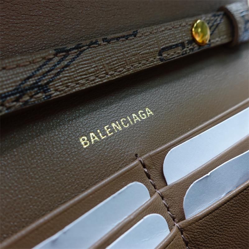 Pre-owned Balenciaga Hourglass Brown Coated Canvas Shoulder Bag