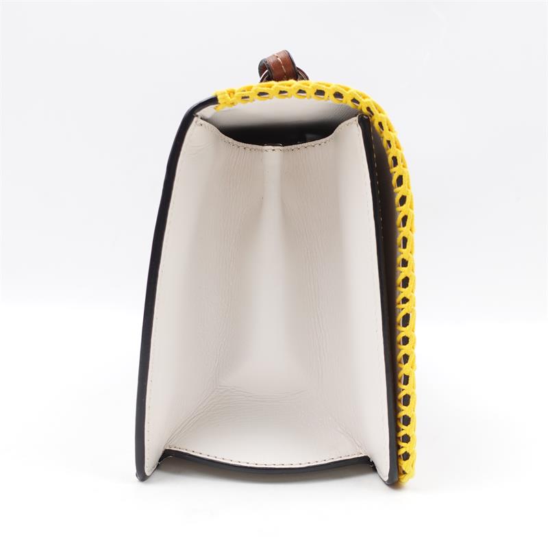 Pre-owned Loewe Barcelona White Calfskin Shoulder Bag