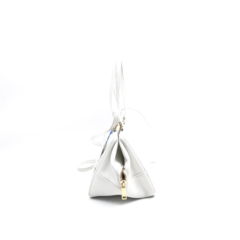 Pre-owned Celine White Calfskin Shoulder Bag