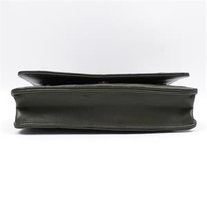 Chanel Dark Green Lambskin Satchel