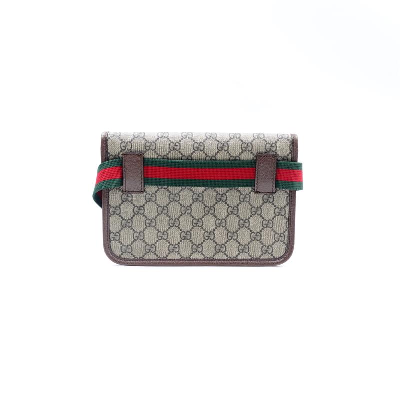 Pre-Owned Gucci Neo Vintage GG Supreme Brown Coated Canvas Bumbag