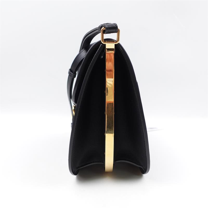 Pre-owned Dior Bobby Black Calfskin Shoulder Bag