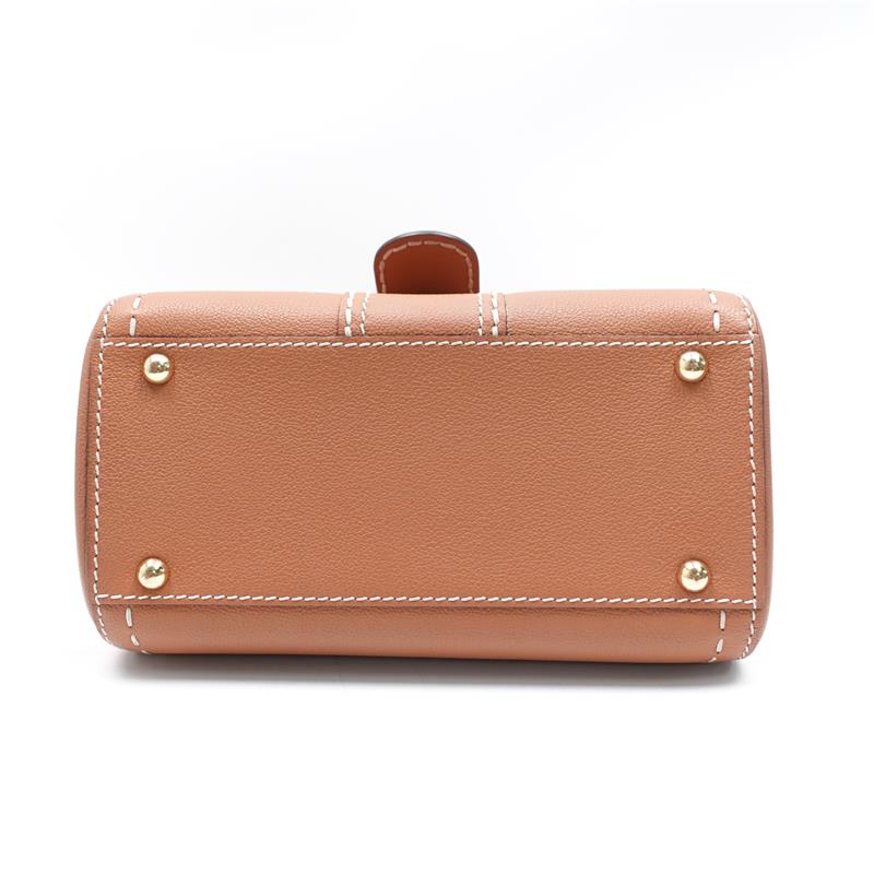 Pre-owned Delvaux Le Brillant Brown Calfskin Shoulder Bag