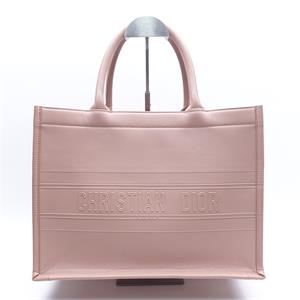 Pre-owned CHRISTIAN DIOR Pink Calfskin Tote Bag