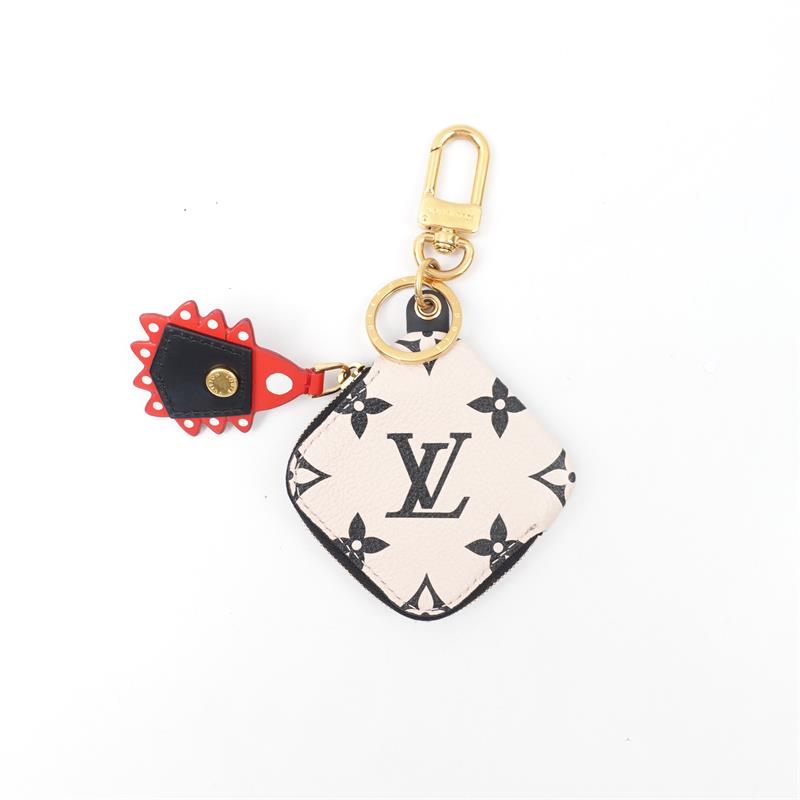 Louis Vuitton Crafty Square Leather Coin Pouch Bag