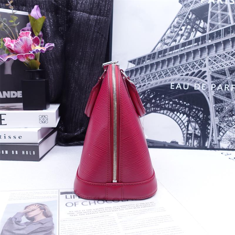 Pre-owned Louis Vuitton Alma PM Purple EPI Shoulder Bag