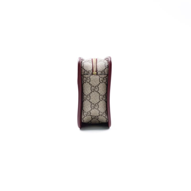 Pre-owned Gucci Brown Coated Canvas Clutch