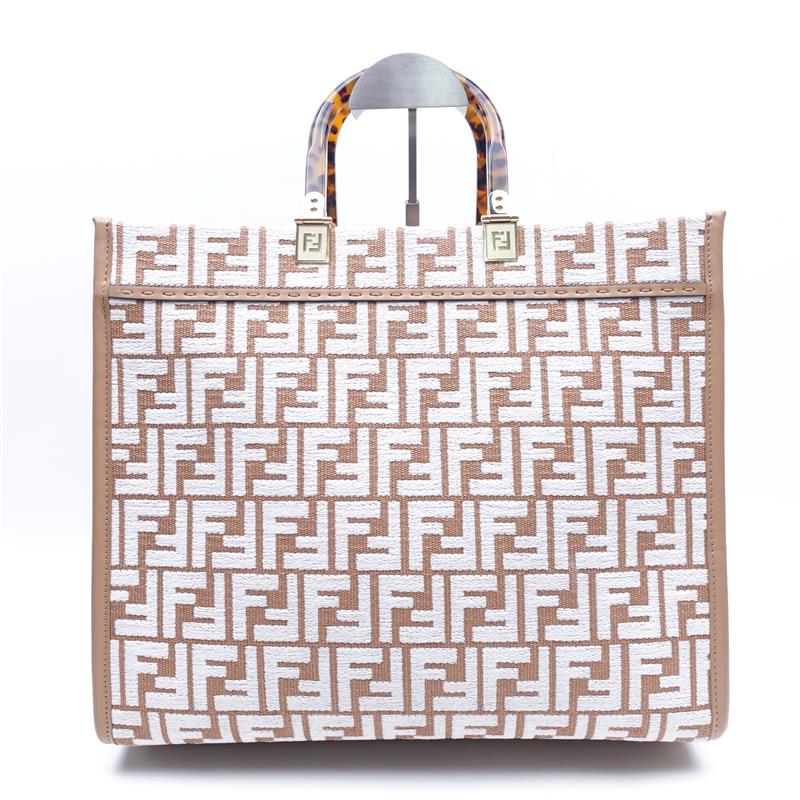 Fendi Sunshine Brown Monogram Canvas Tote