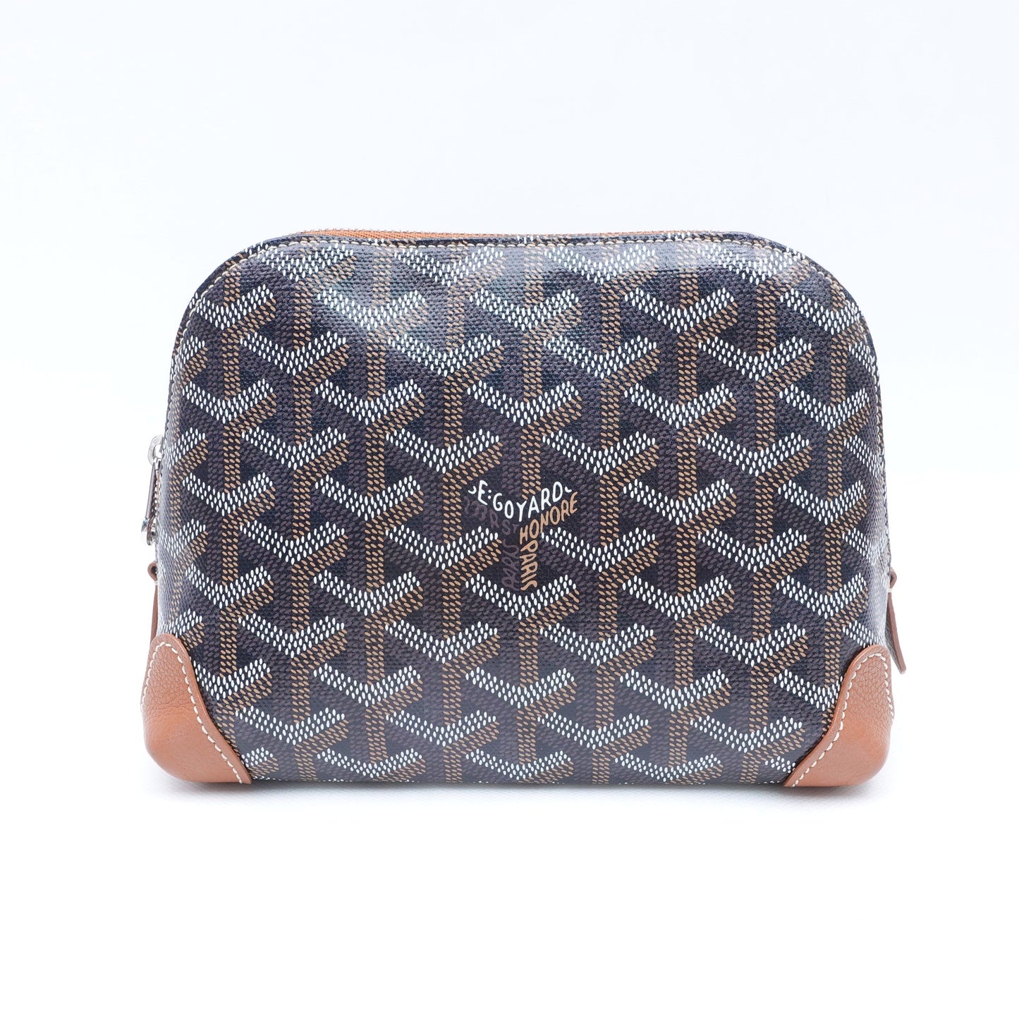 Pre-owned Goyard Vendome Monogram Coated Canvas Clutch