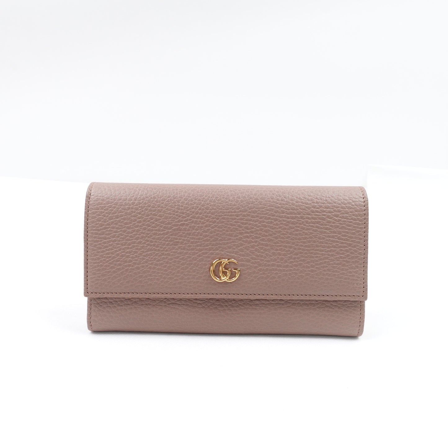Pre-owned Gucci GG Milktea Calfskin Wallet