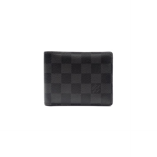 Pre-owned Louis Vuitton Multiple Damier Graphite Coated Canvas wallet