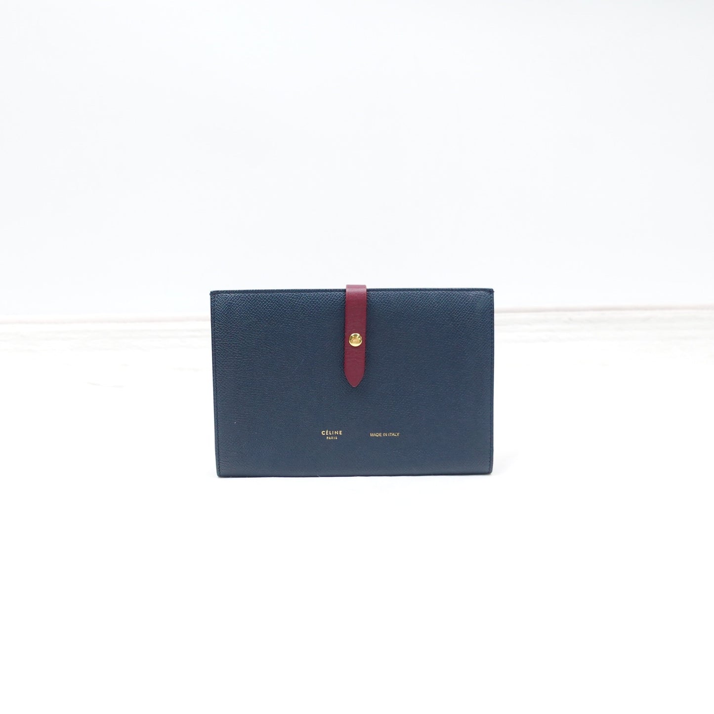 Pre-owned Celine Blue Calfskin Wallet