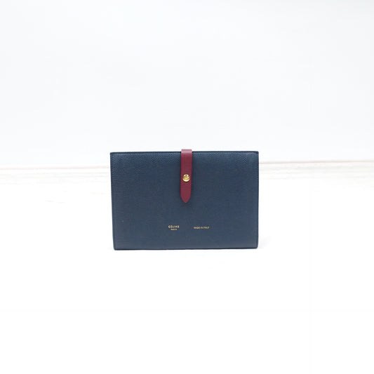 Pre-owned Celine Blue Calfskin Wallet