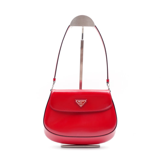 Pre-owned Prada Cleo Red Patent Shoulder Bag