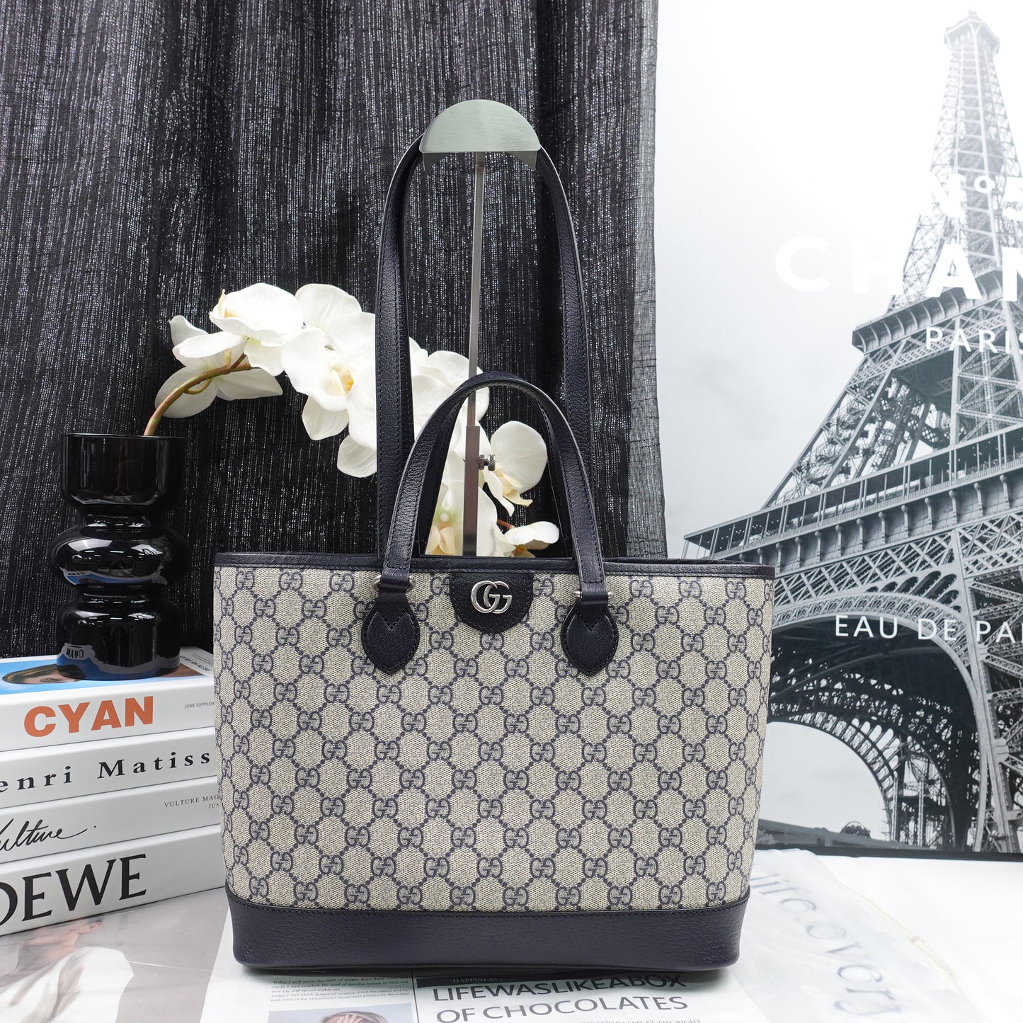 Pre-owned Gucci Ophidia GG Coated Canvas Tote Bag