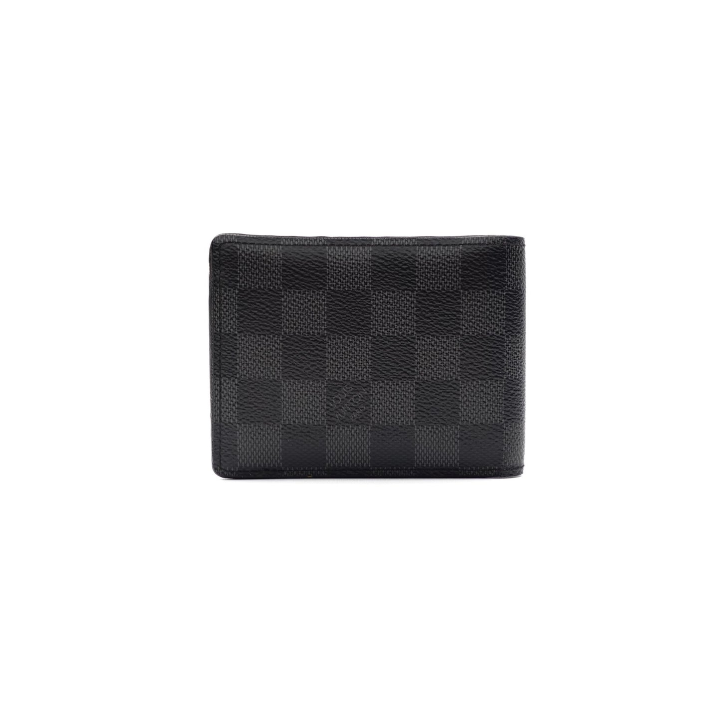 Pre-owned Louis Vuitton Multiple Damier Graphite Coated Canvas wallet