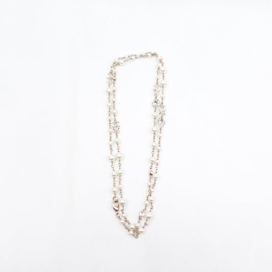 Pre-owned Chanel Gold Pearl Necklace