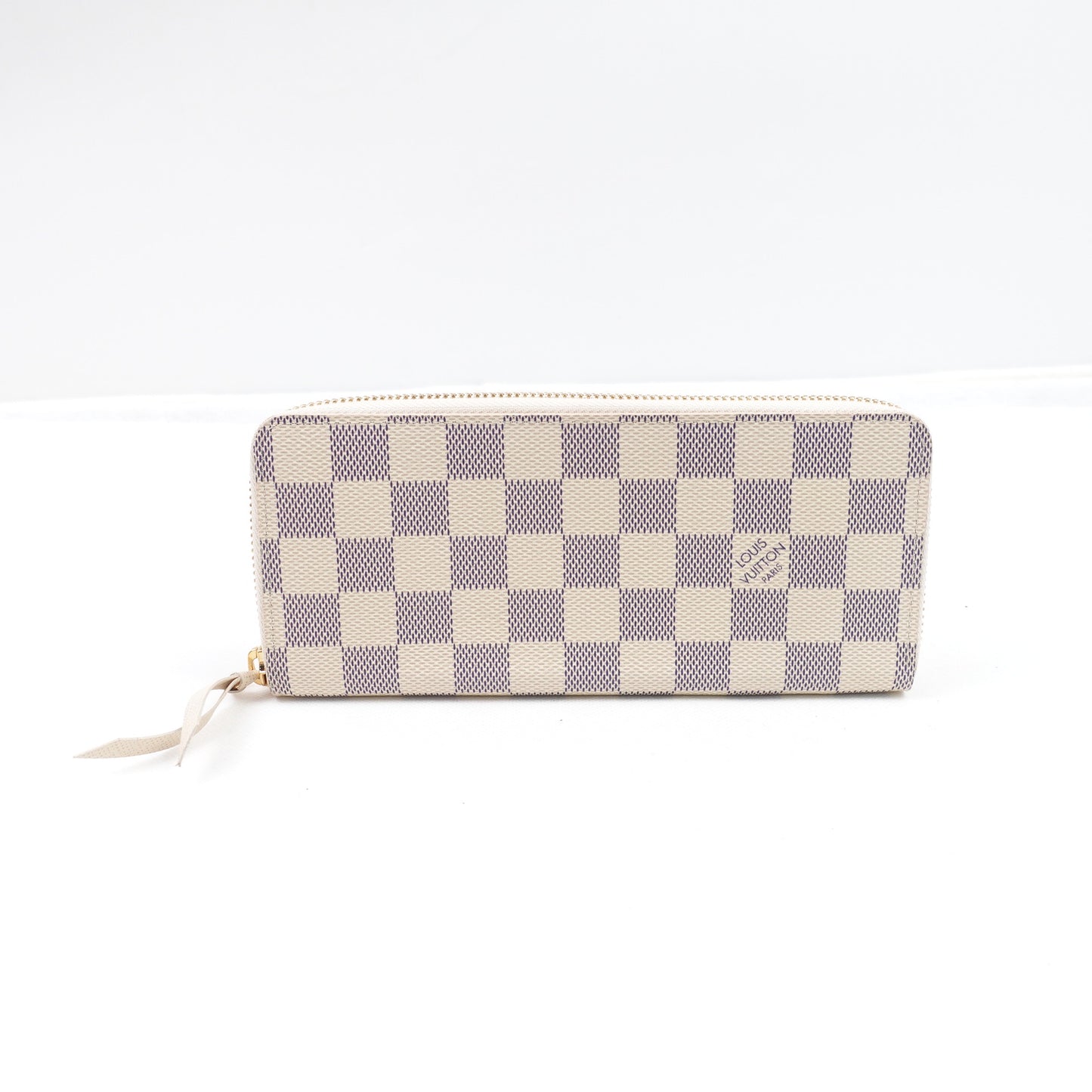 Pre-Owned Louis Vuitton Clemence Azur Ebene Coated Canvas Wallet