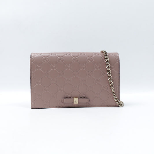 Pre-owned Gucci Pink Calfskin WOC