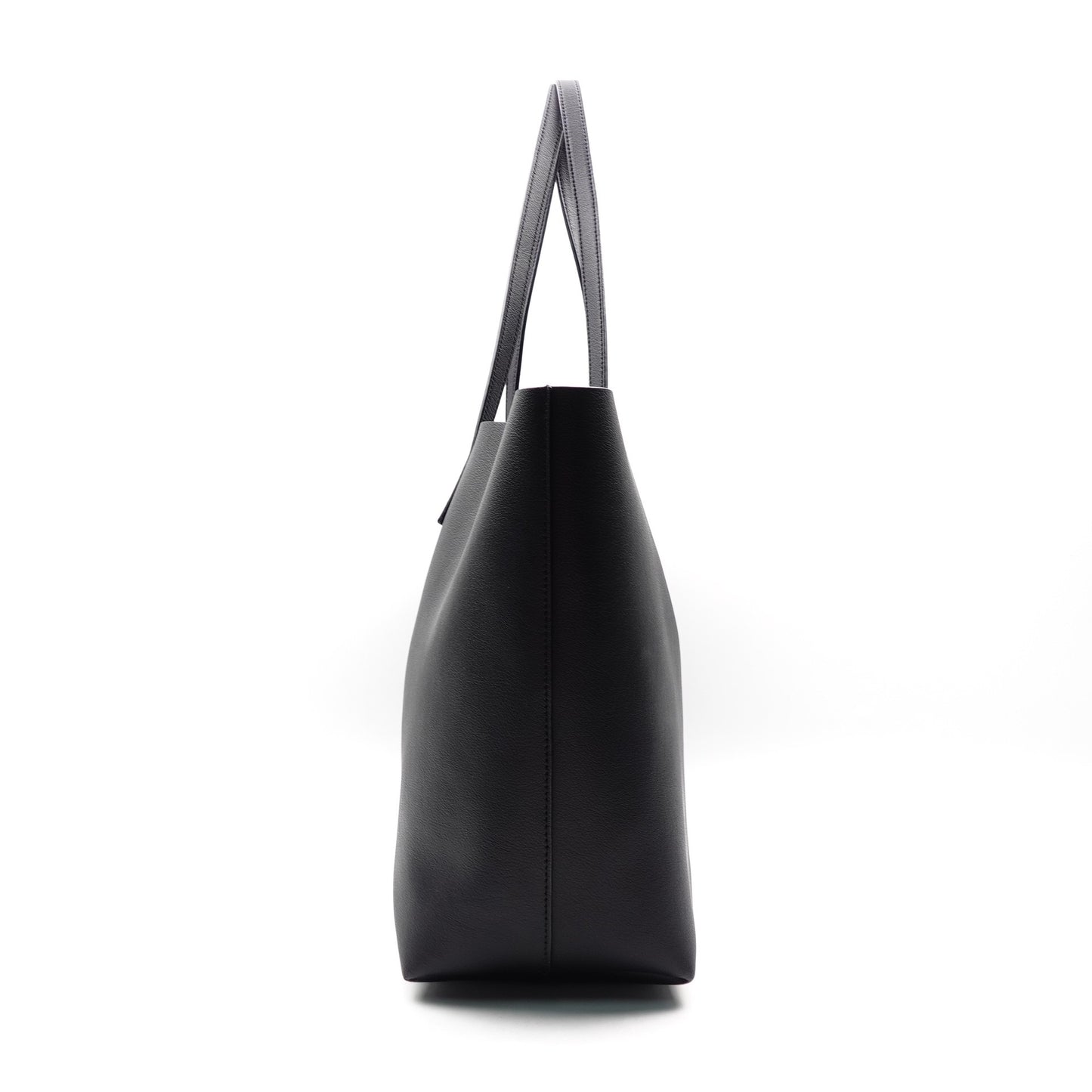 Pre-owned Saint Laurent Shopping Black Calfskin Tote Bag