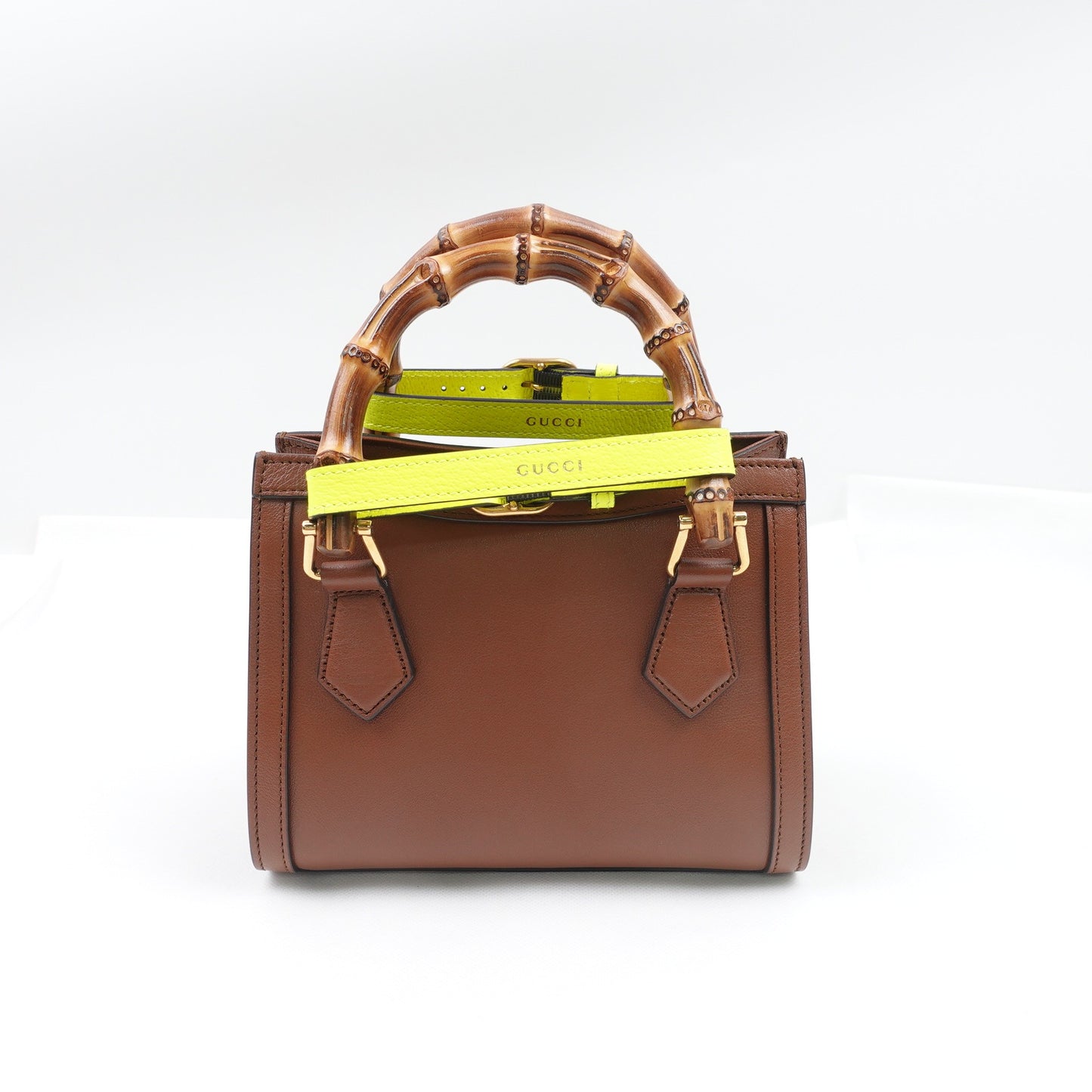 Pre-owned Gucci Diana Brown Calfskin Shoulder Bag