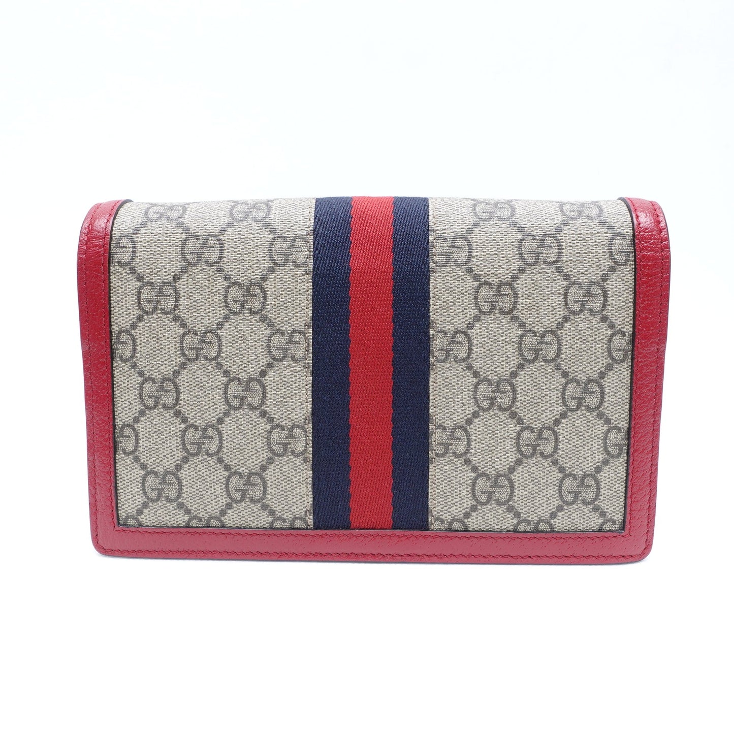 Pre-owned Gucci Queen Margaret Coated Canvas Shoulder Bag