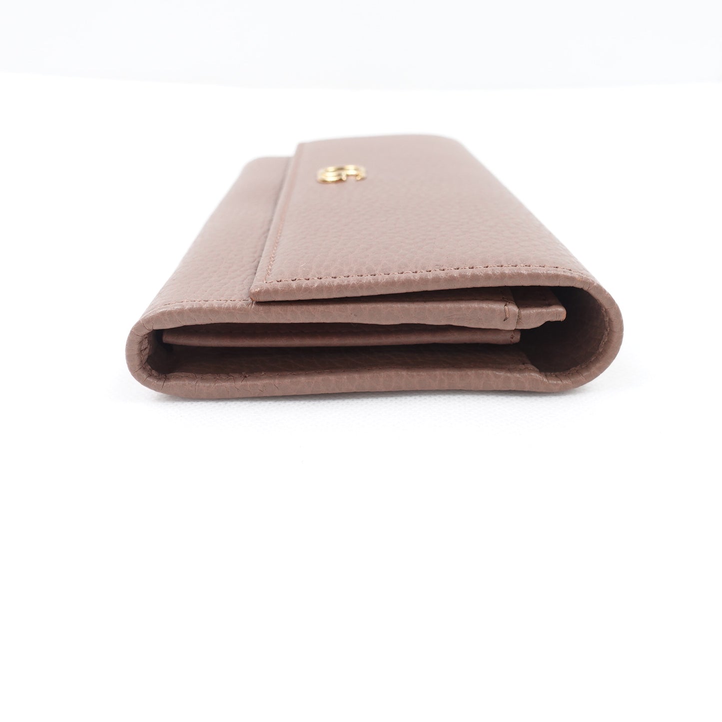 Pre-owned Gucci GG Milktea Calfskin Wallet