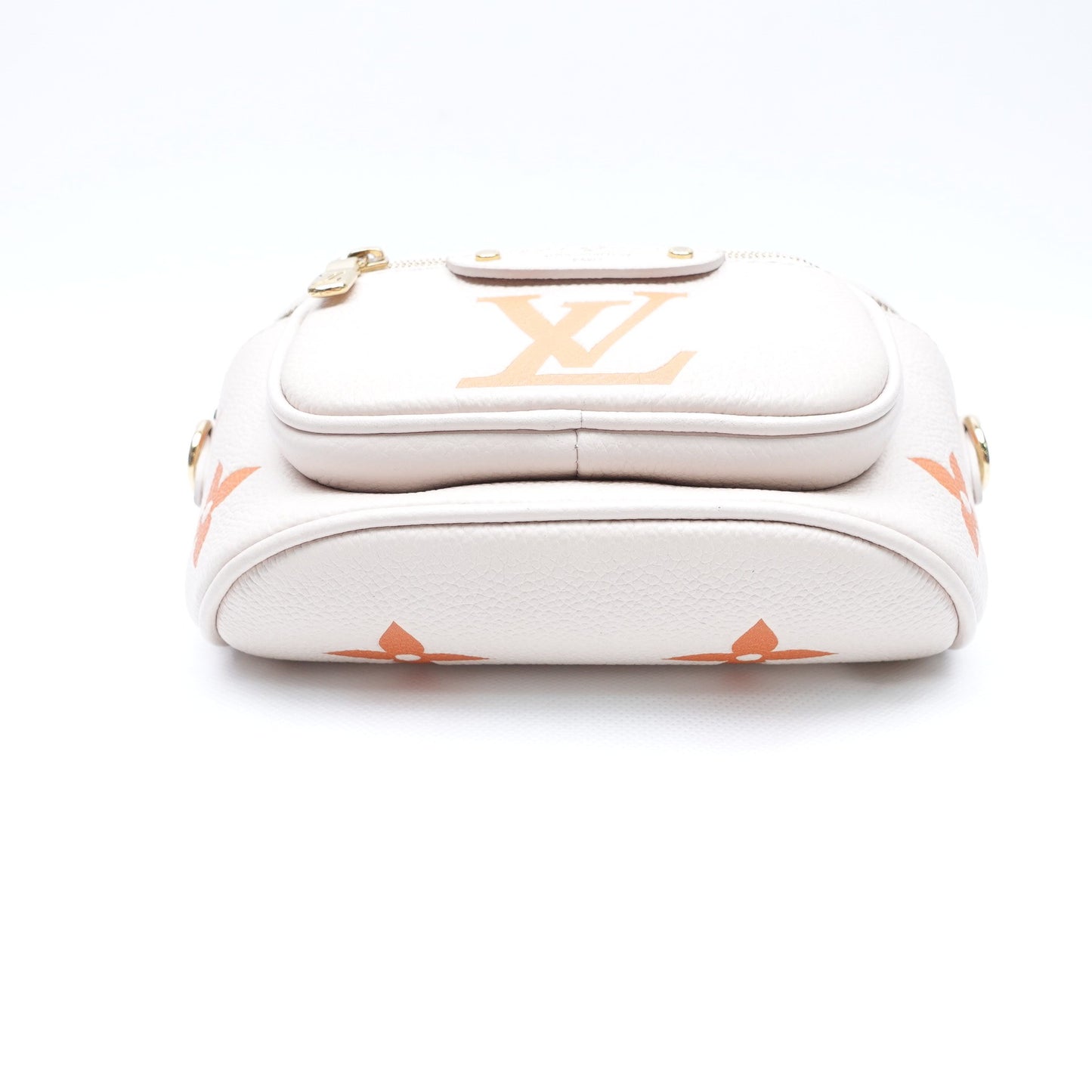 Pre-owned Louis Vuitton Beige & Monogram Calfskin Bumbag