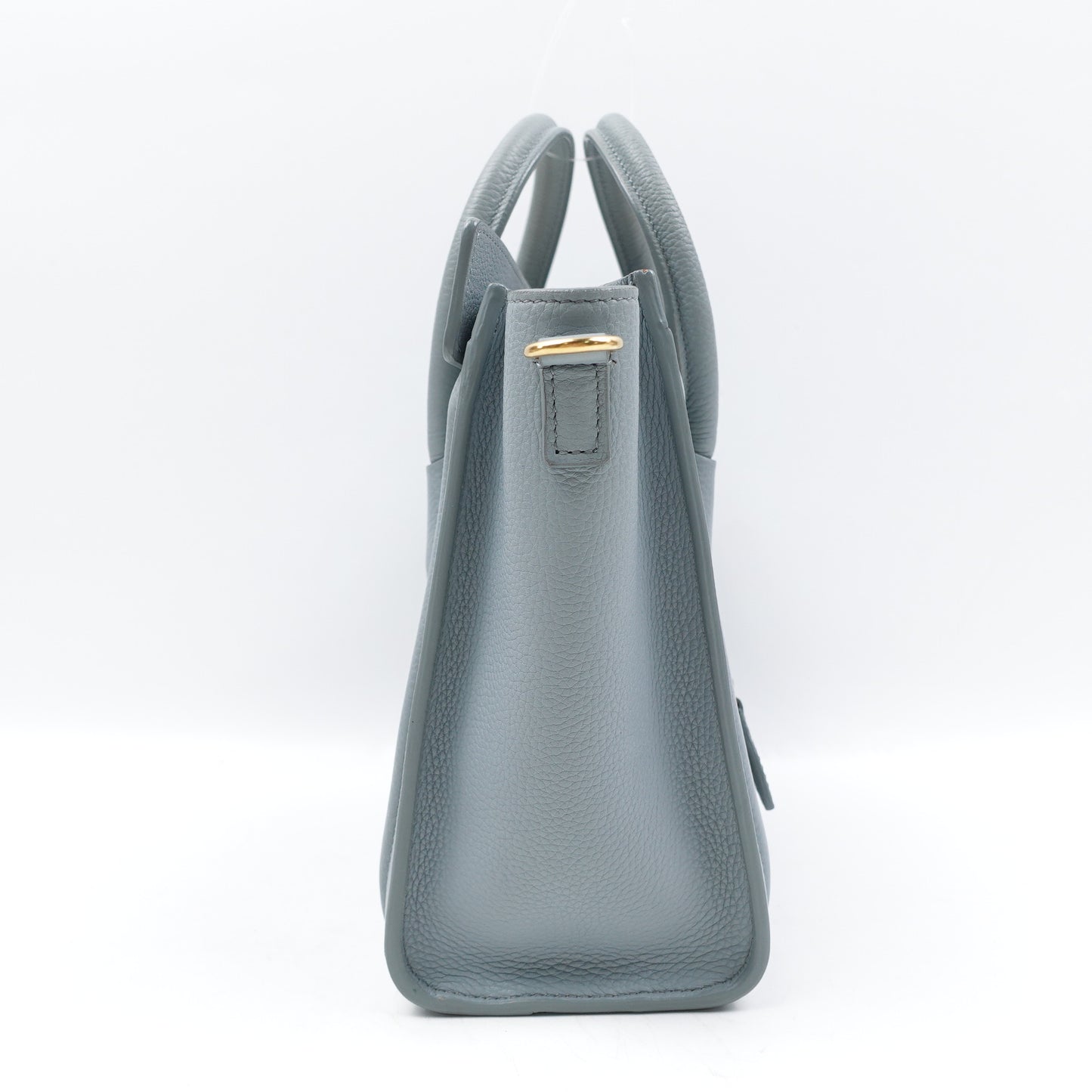 Pre-owned Celine Luggae Nano Blue Calfskin Shoulder Bag