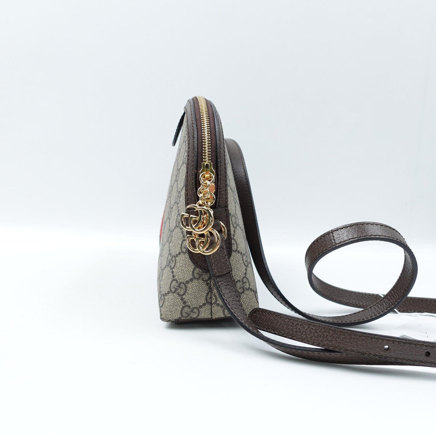 Pre-owned Gucci Ophidia Brown Coated Canvas Shoulder Bag T10299875