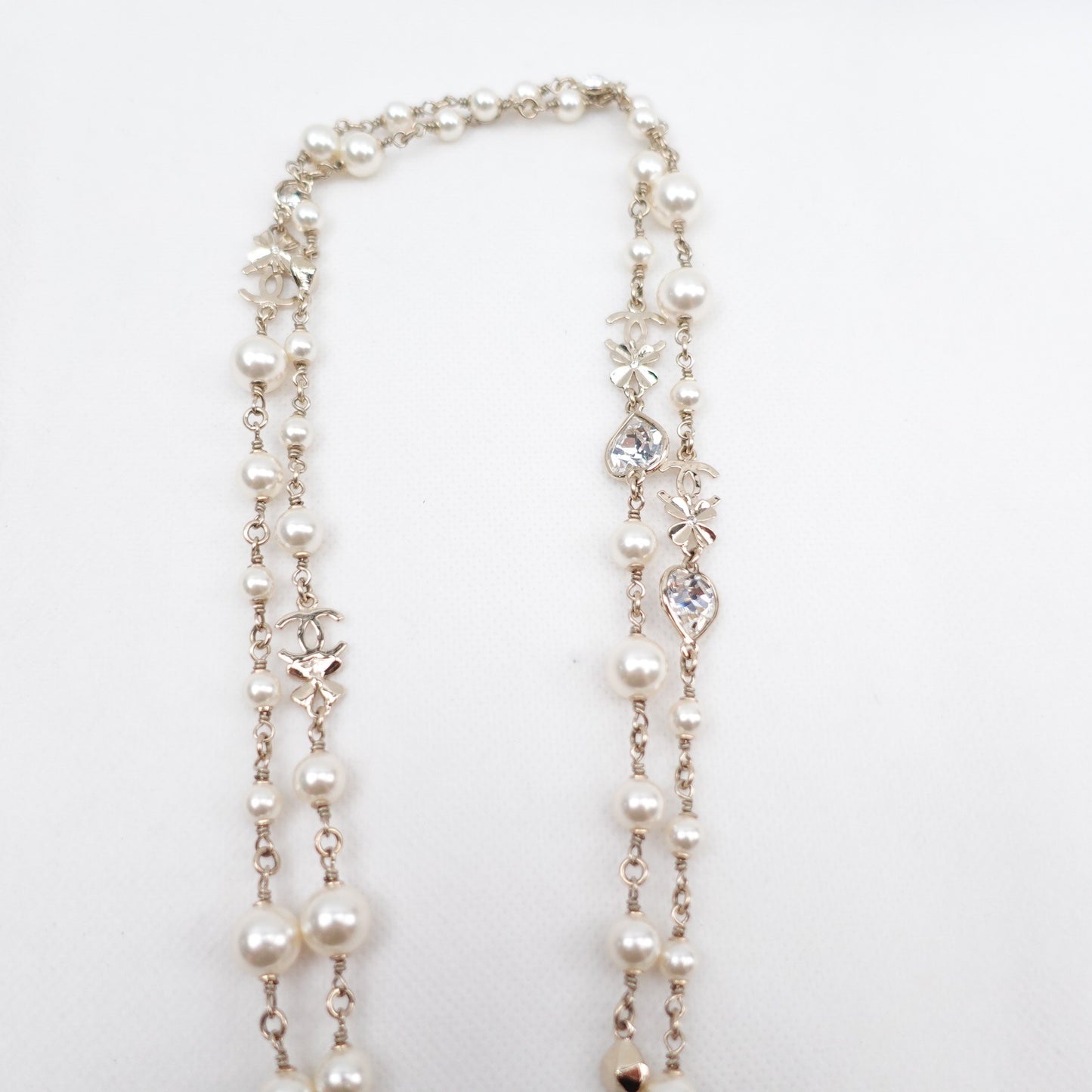 Pre-owned Chanel Gold Pearl Necklace