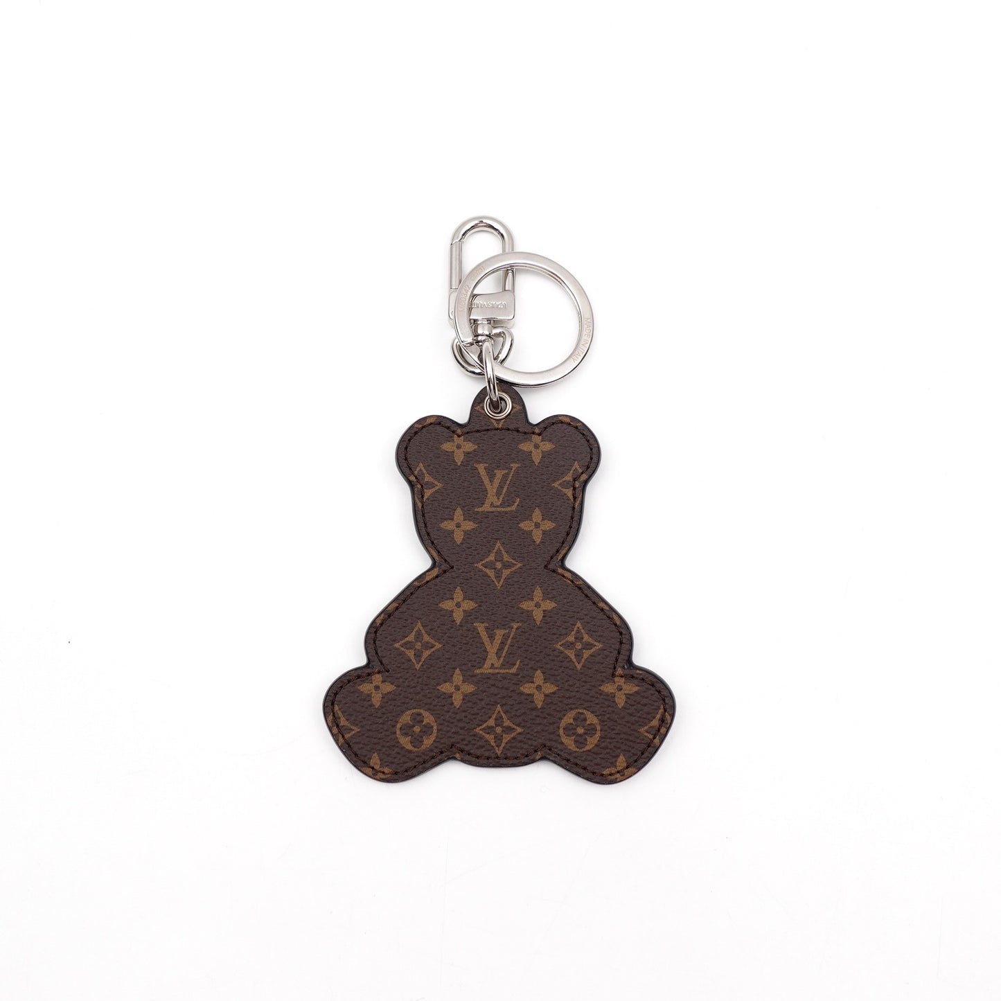 Pre-owned Louis Vuitton Brown&Calfskin Bag Charm