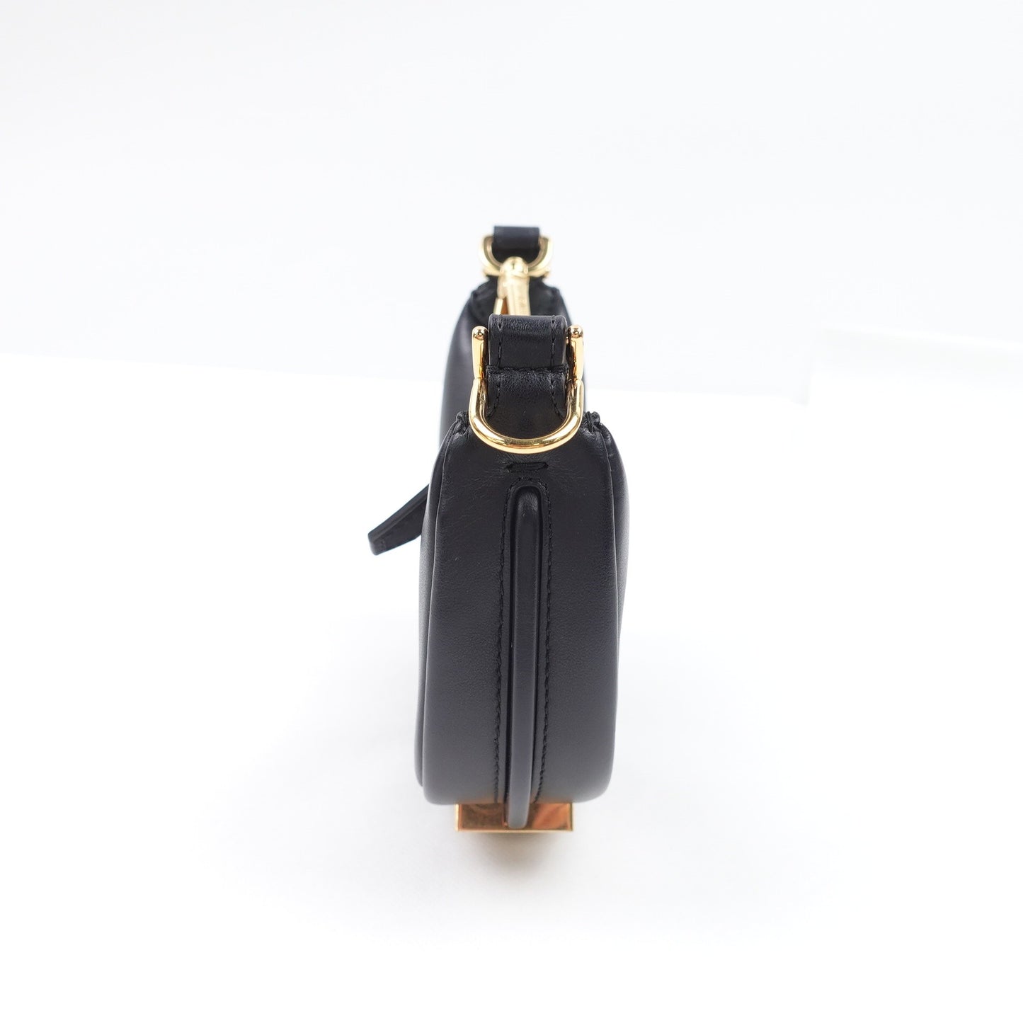 Pre-owned Fendi Graphy Mini Black Calfskin Clutch