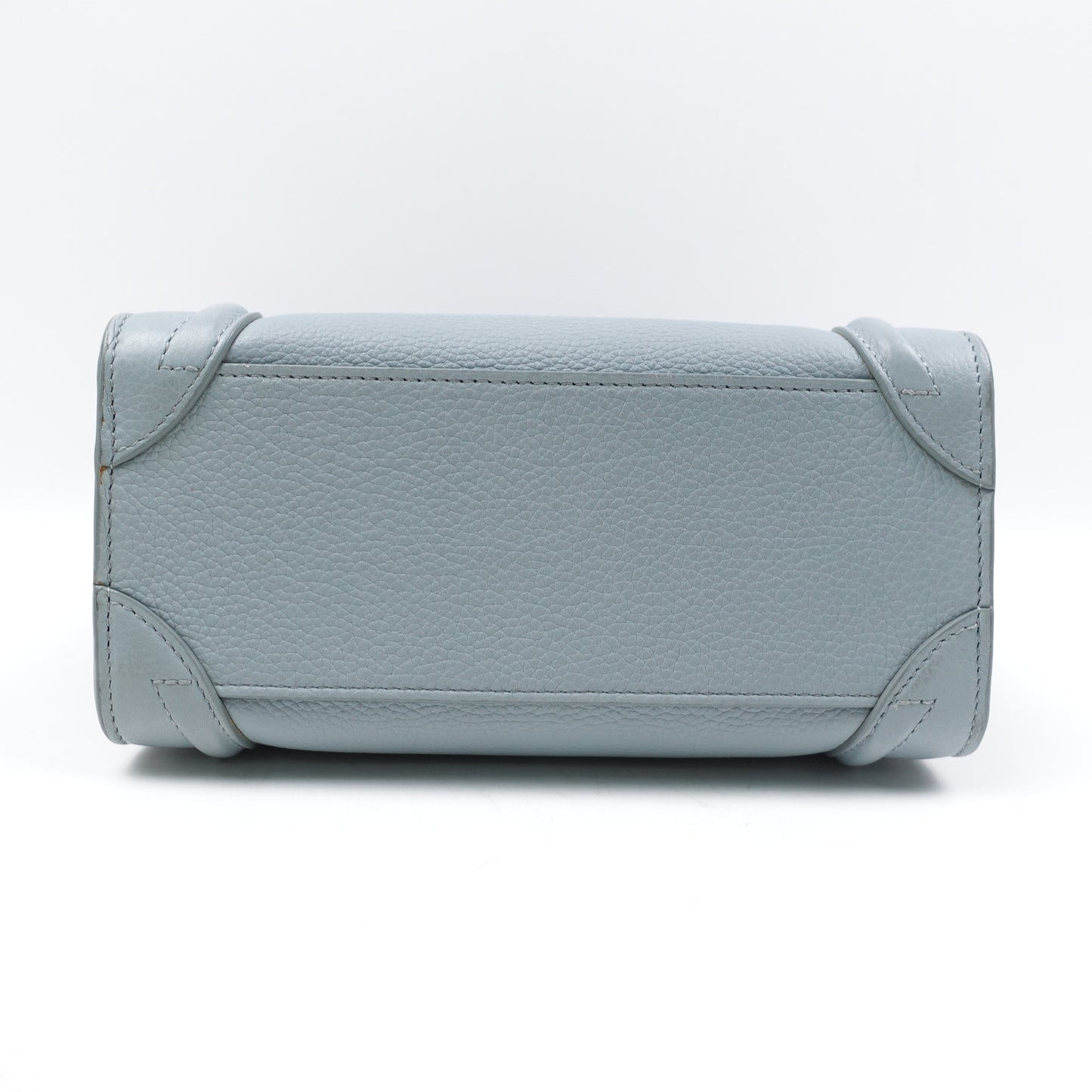 Pre-owned Celine Luggae Nano Blue Calfskin Shoulder Bag