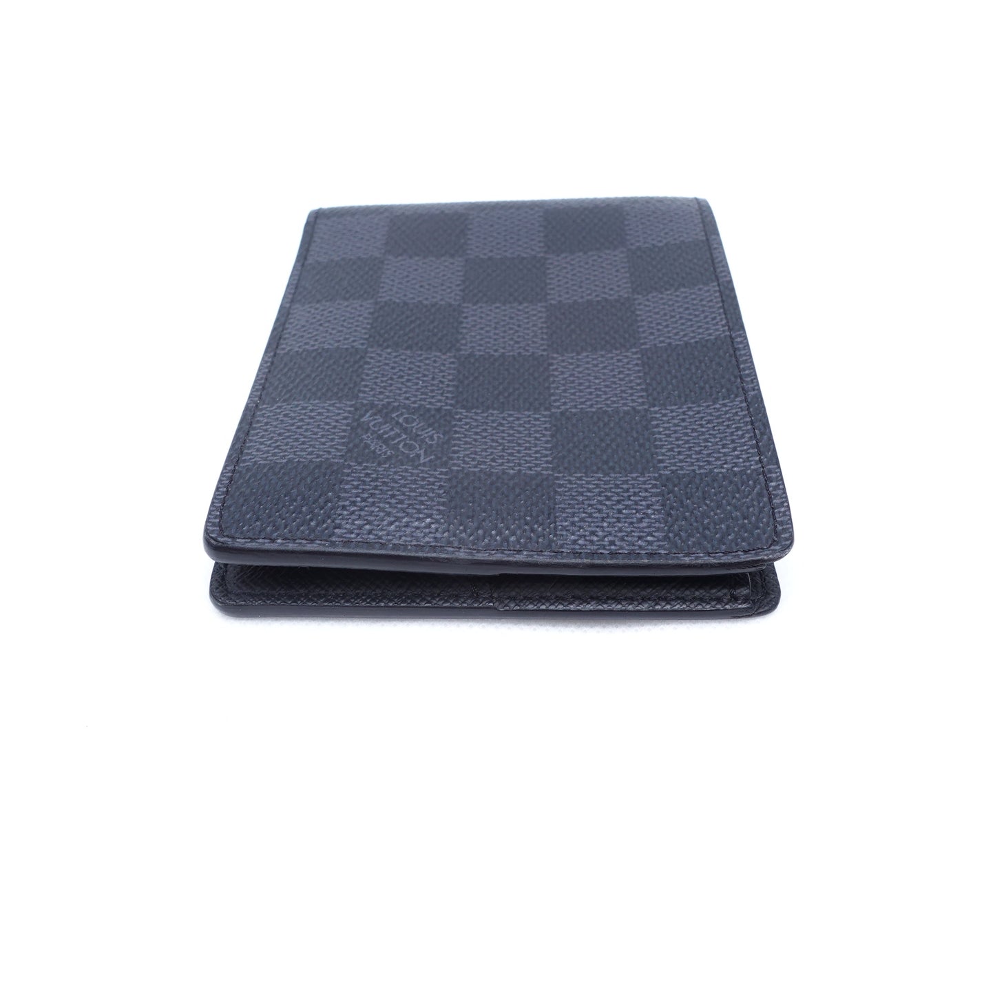 Pre-Owned Louis Vuitton Muitiple Black Ebene Coated Canvas Wallet