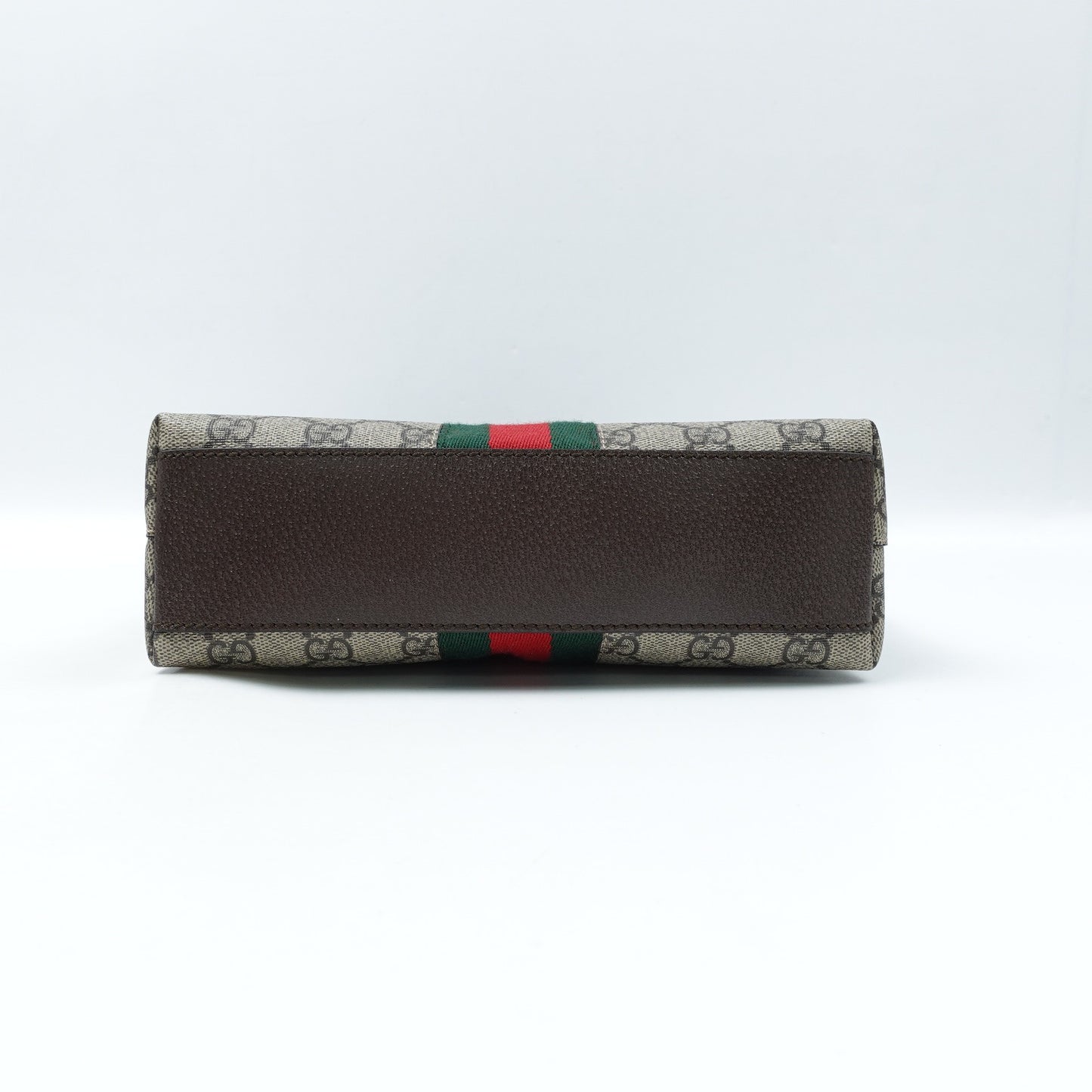 Pre-owned Gucci Ophidia Brown Coated Canvas Shoulder Bag T10299875