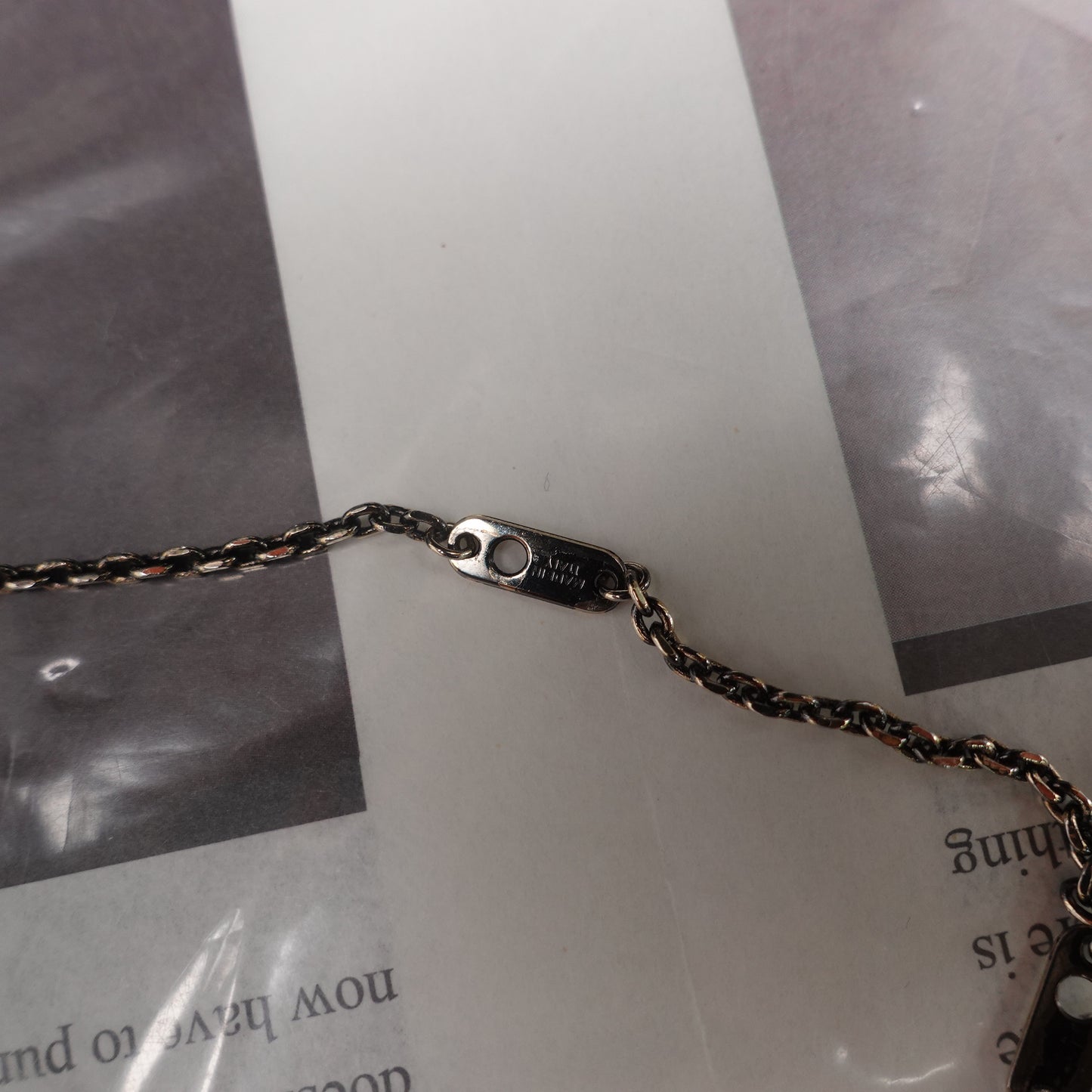 Pre-owned Louis Vuitton Vivinne Black Metal Necklace