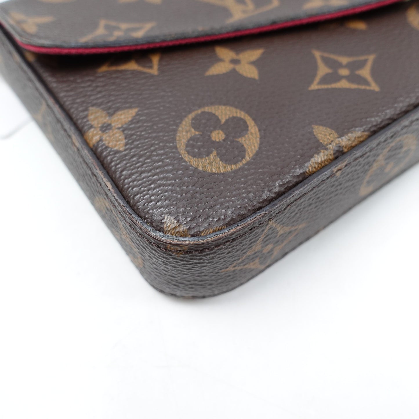 Pre-owned Louis Vuitton Feliclie Monogram Coated Canvas Shoulder Bag