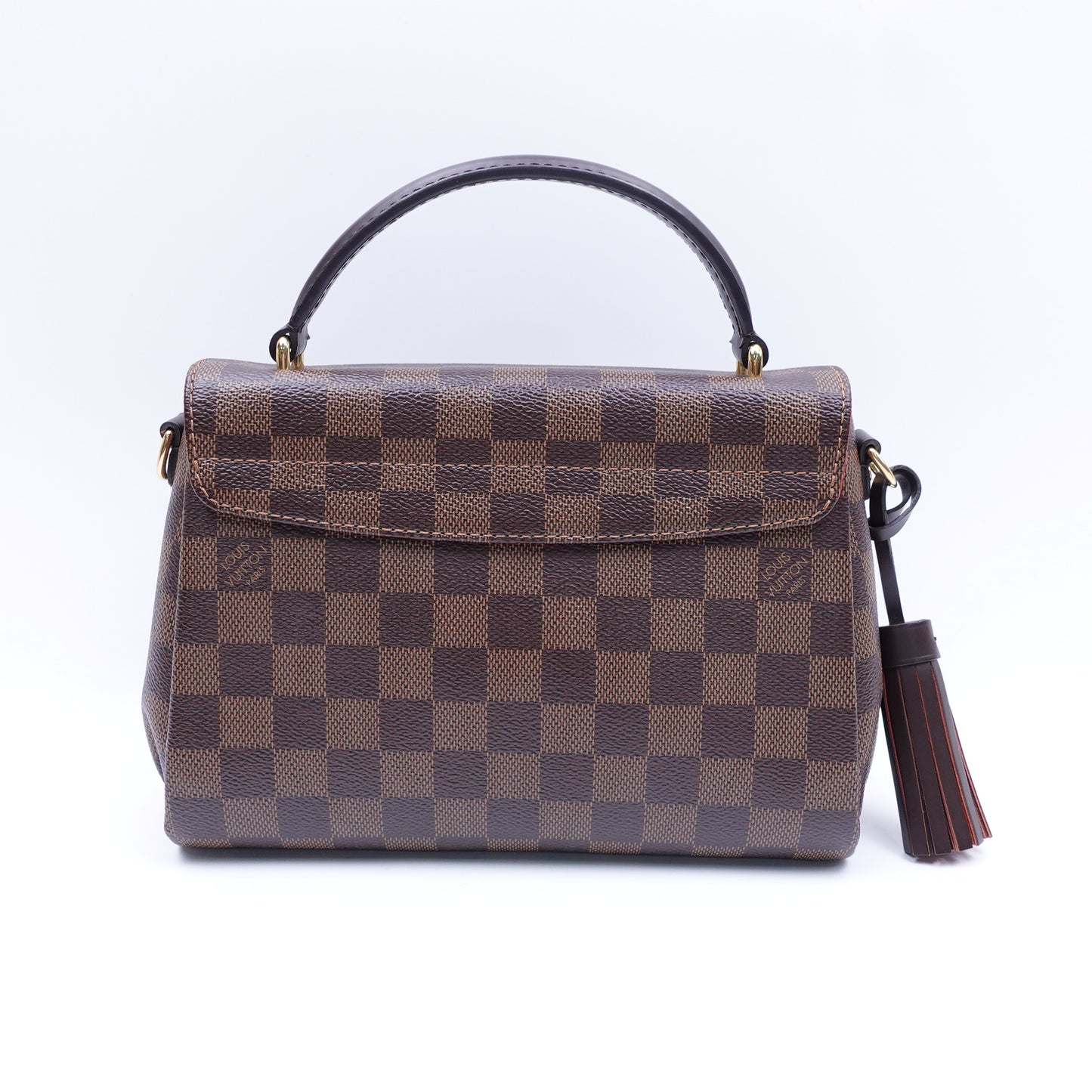 Pre-owned Louis Vuitton Croisette Damier Ebene Coated Canvas Shoulder Bag