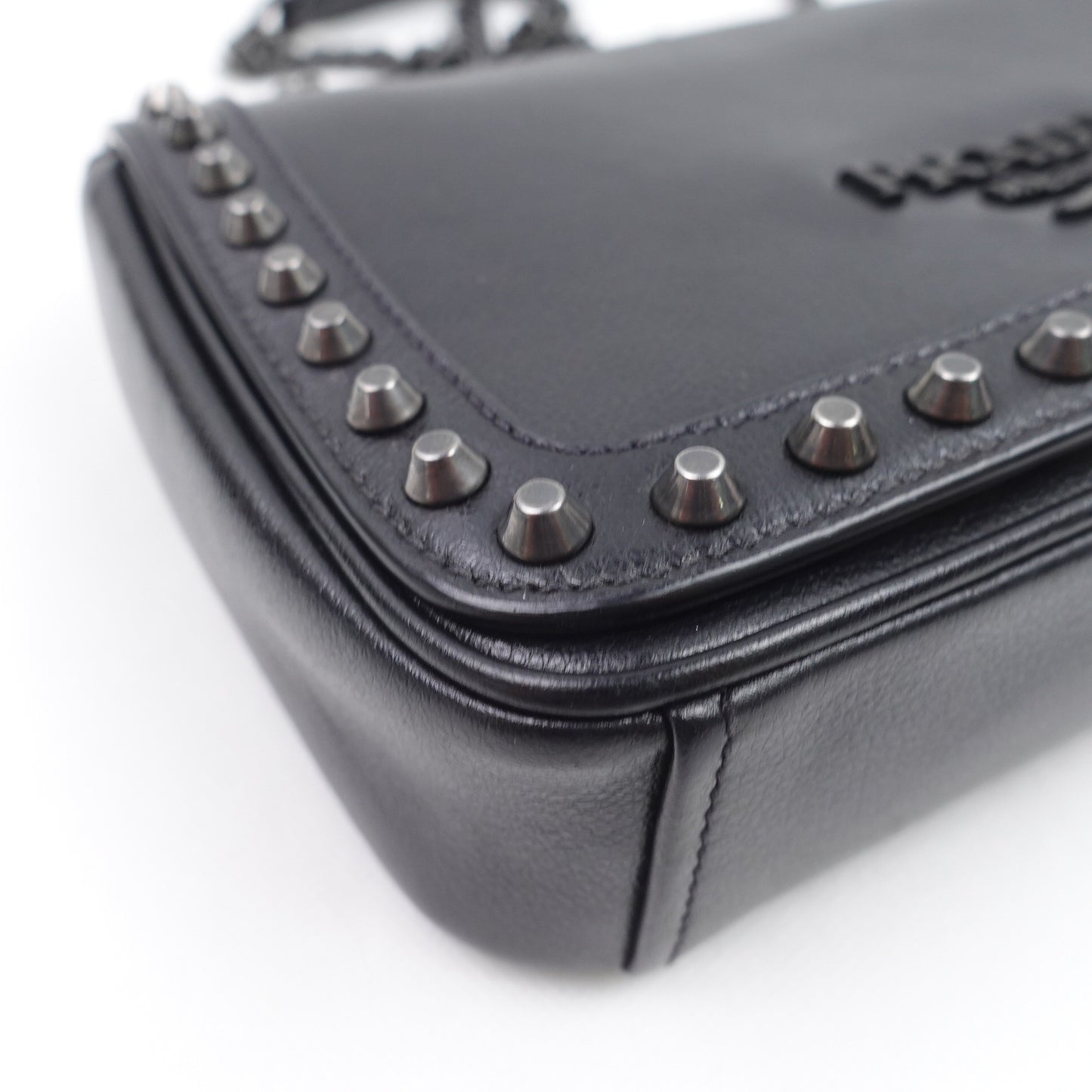 Pre-owned Prada Black Calfskin Shoulder Bag