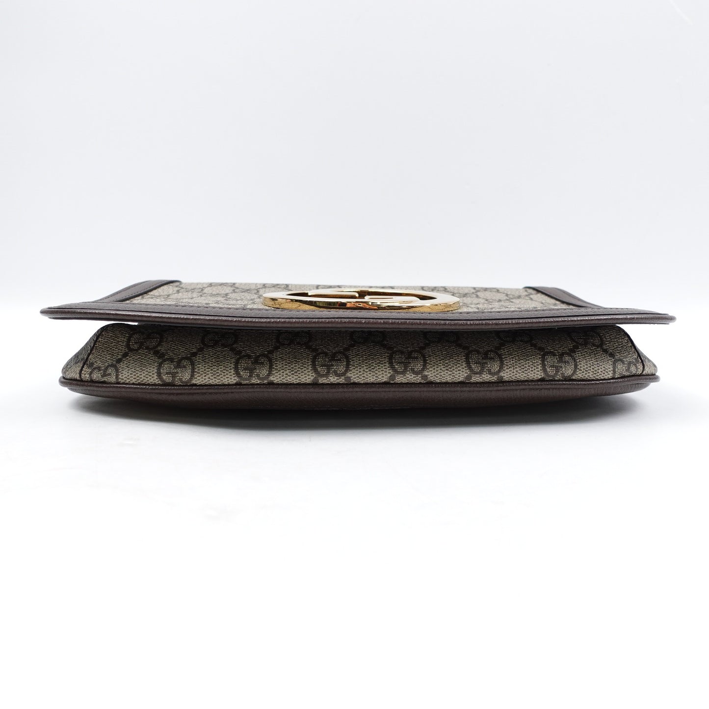 Pre-Owned Gucci Blondie Brown Coated Canvas Shoulder Bag
