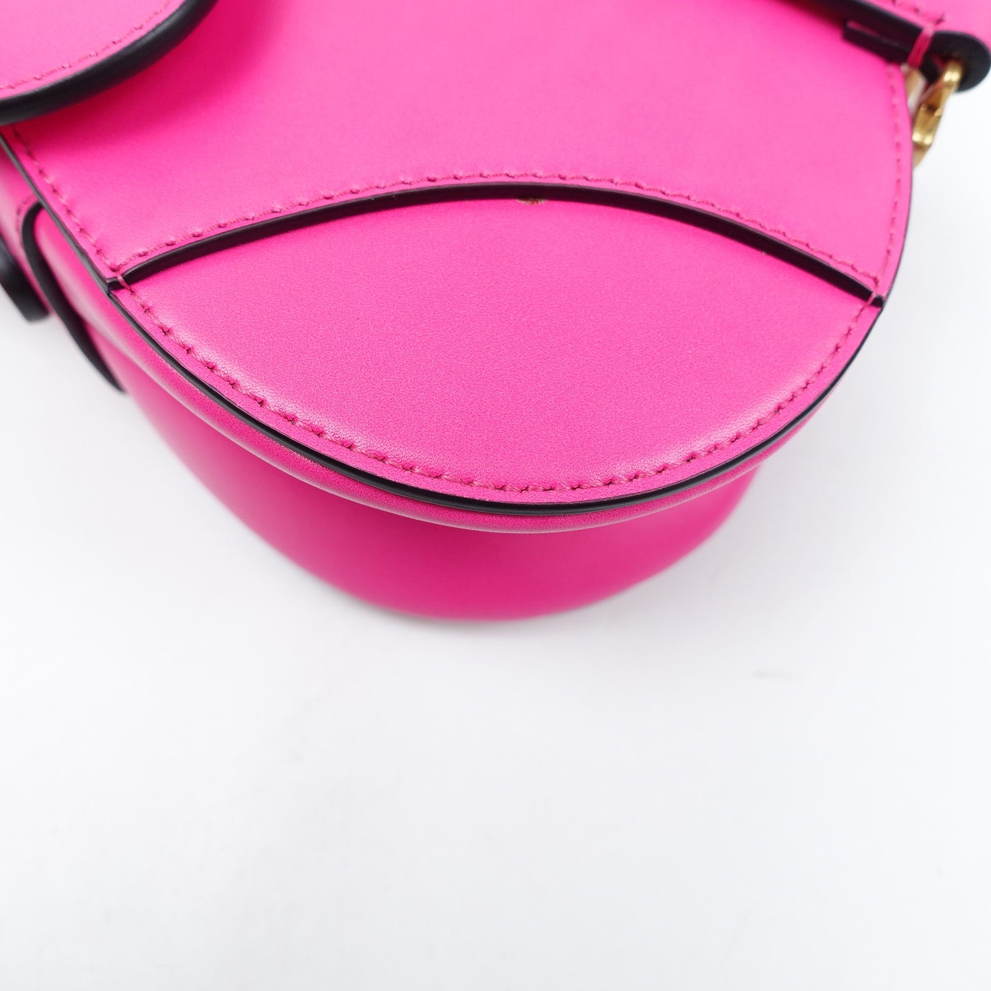 Pre-owned Dior Saddle Small Rose Pink Calfskin Shoulder Bag