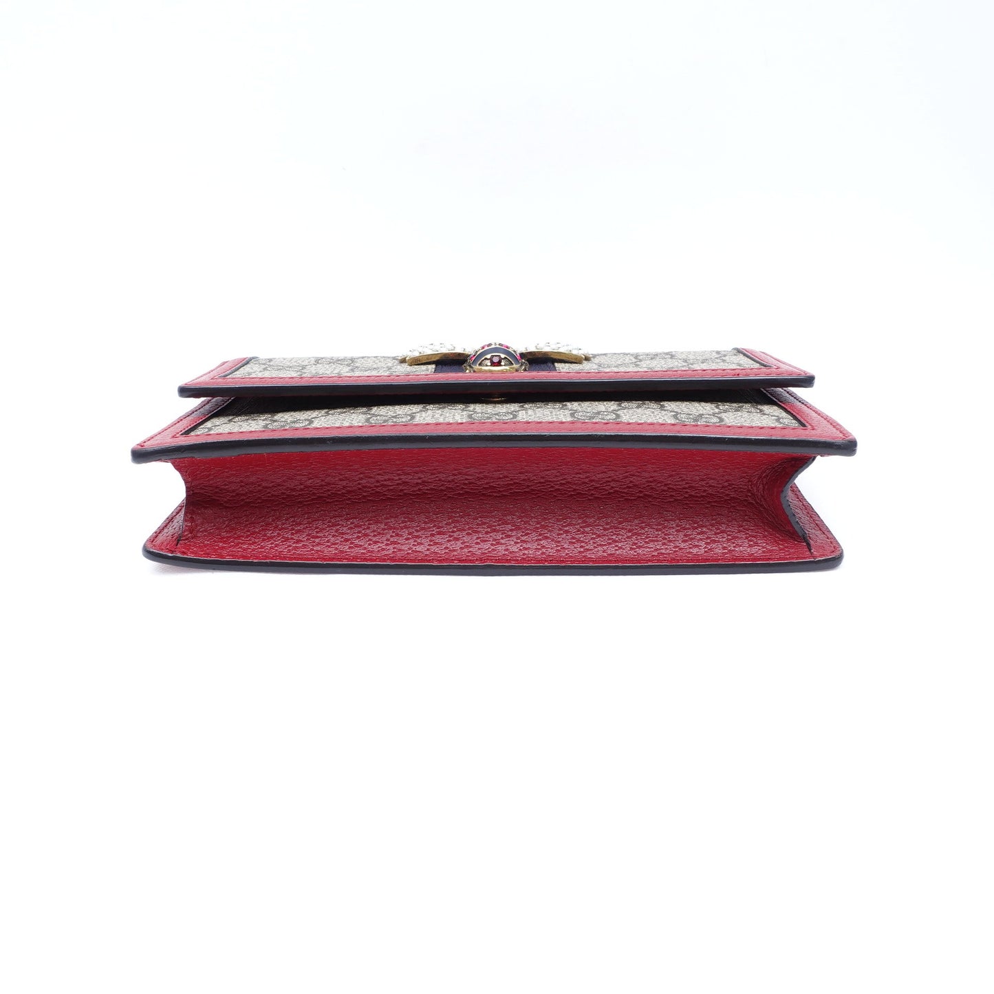 Pre-owned Gucci Queen Margaret Coated Canvas Shoulder Bag