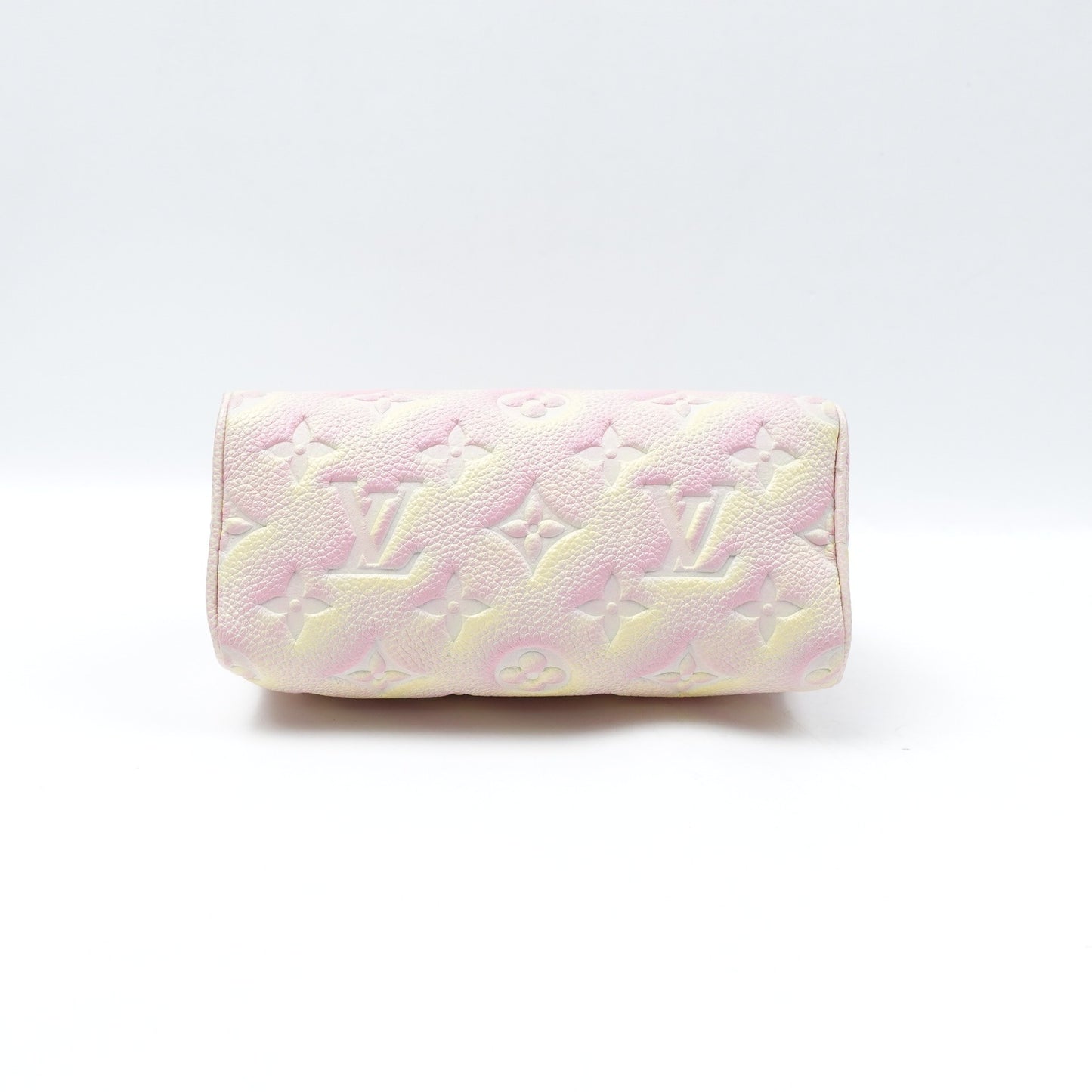 Pre-owned Louis Vuitton Speedy Nano Pink Gradient Calfskin Shoulder Bag