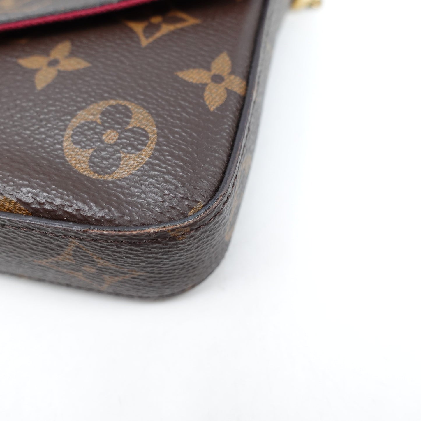 Pre-owned Louis Vuitton Feliclie Monogram Coated Canvas Shoulder Bag