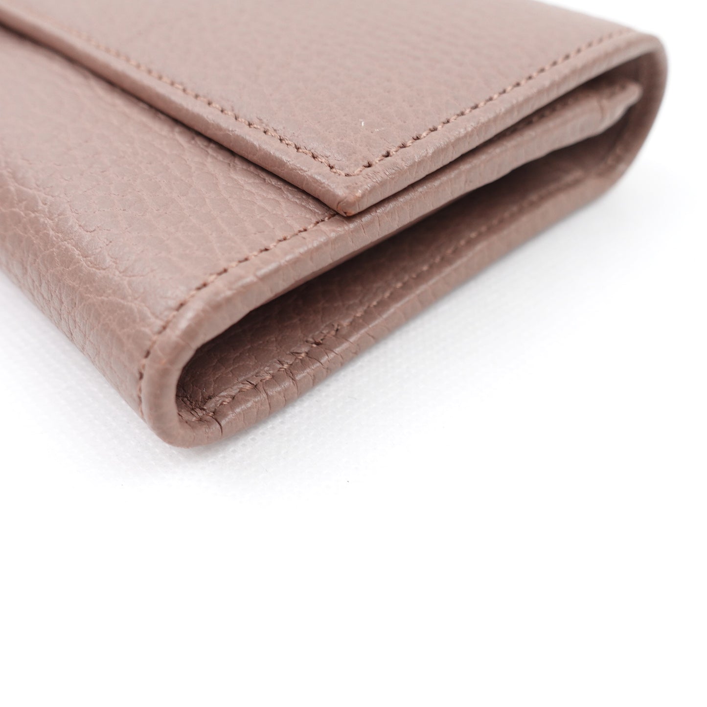 Pre-owned Gucci GG Milktea Calfskin Wallet